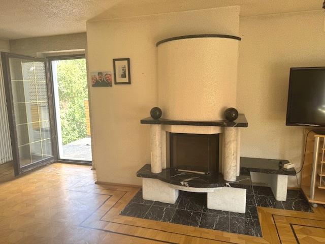 Kamin und Terrassenausgang