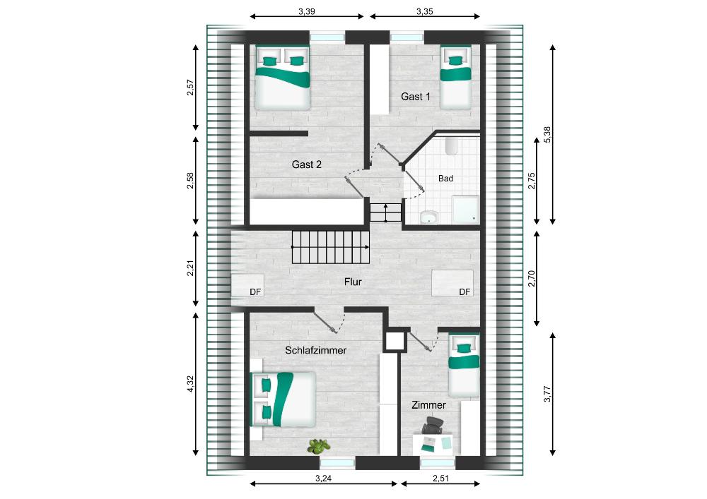 Grundriss Dachgeschoss