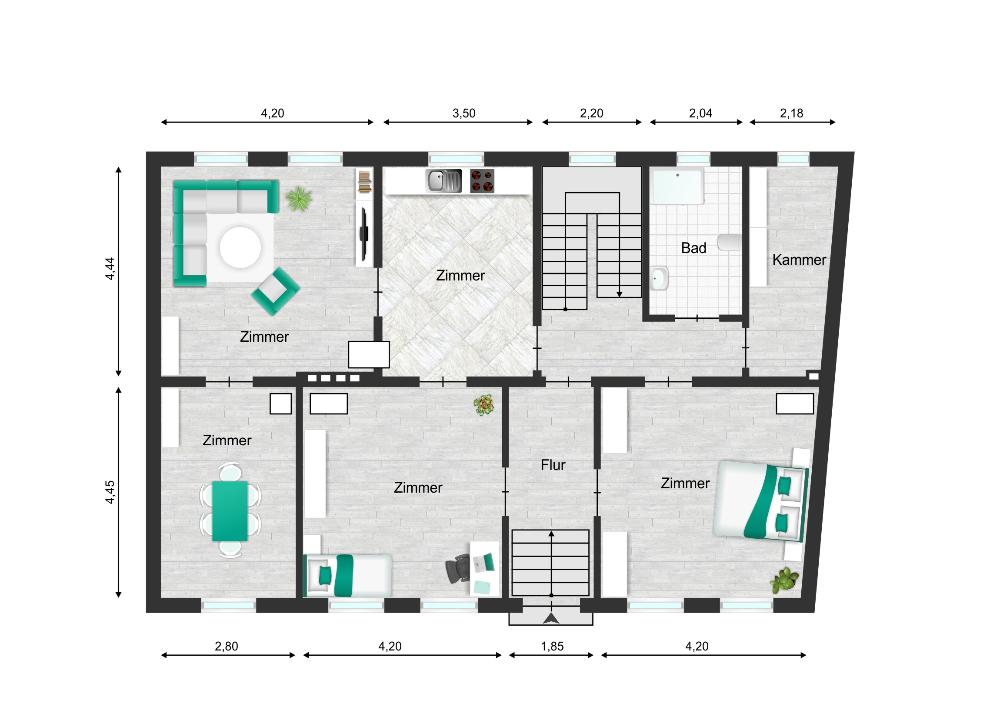 Erdgeschossgrundriss