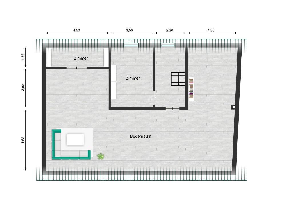 Dachgeschossgrundriss