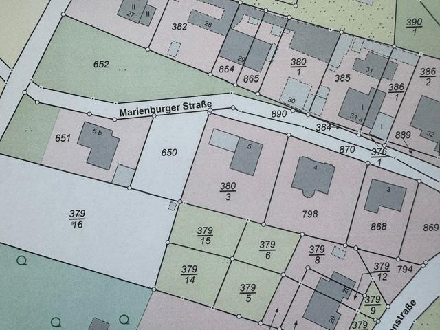 Lageplan, für Flurstück 650