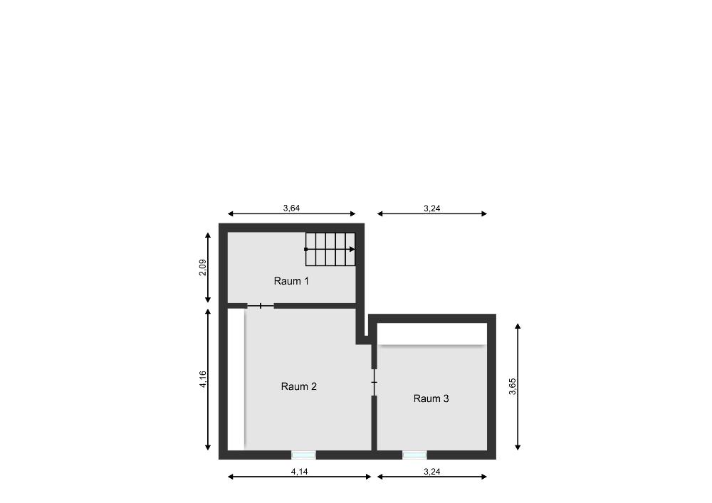 Grundriss Teilkeller