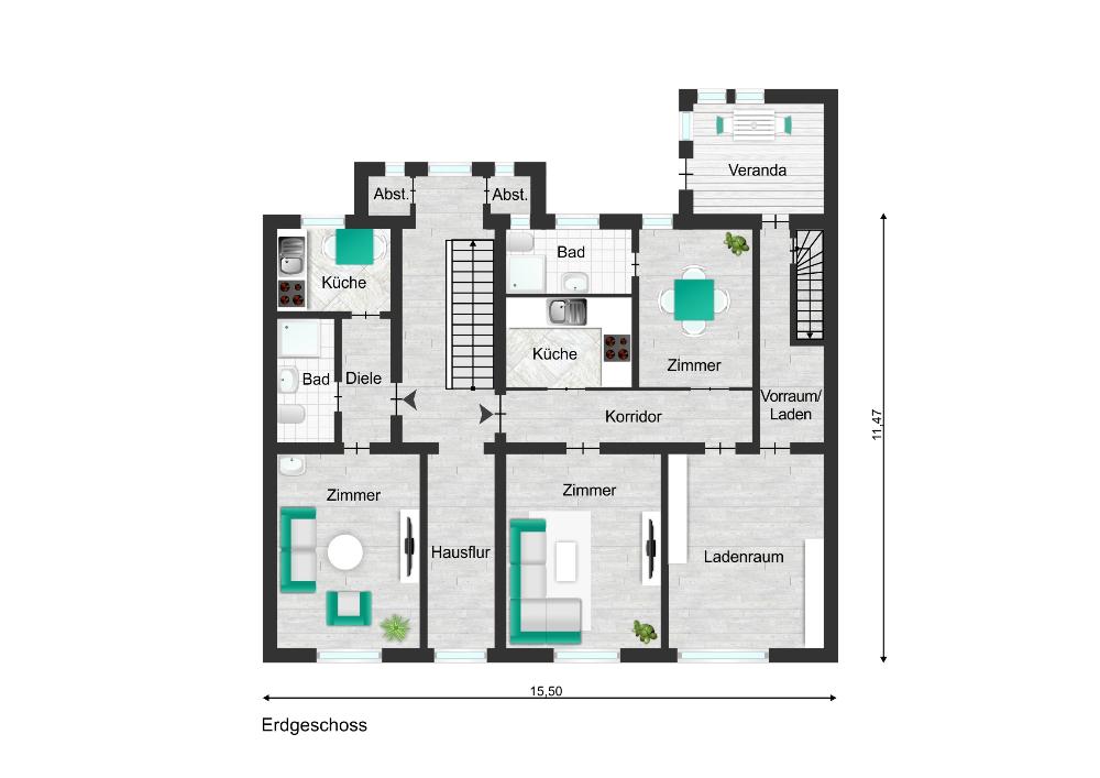 Grundriss Erdgeschoss
